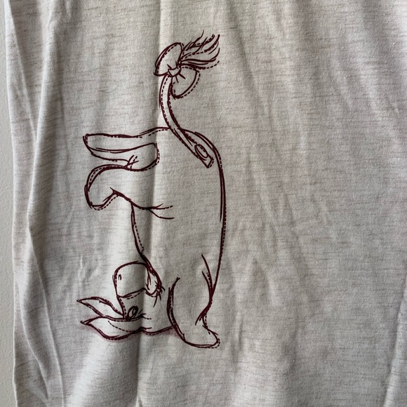 DISNEY EEYORE CAP SLEEVE TEE WINNIE THE POOH - Picture 3 of 4